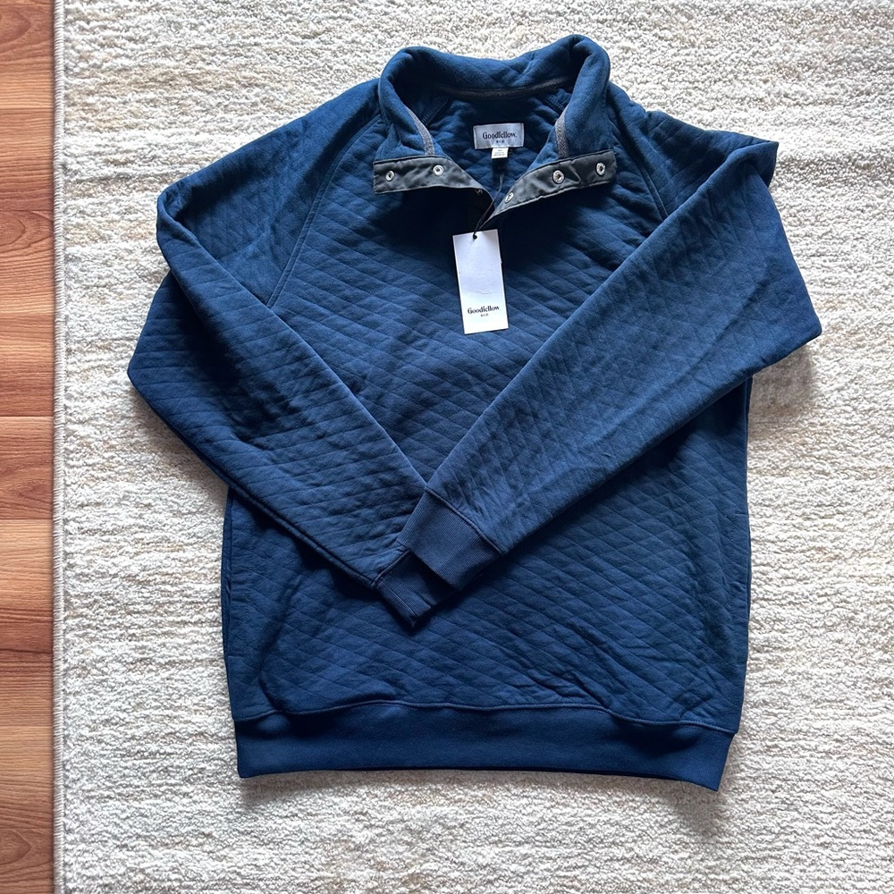 Goodfellow & Co Men’s Quilted Pullover Sweatshirt NWT